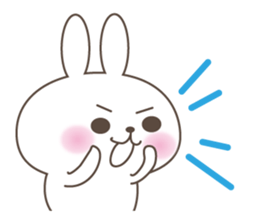 White cute Rabbit sticker #5514771