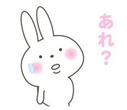 White cute Rabbit sticker #5514780