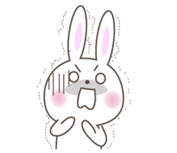 White cute Rabbit sticker #5514784