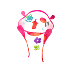 flower panda  illustration ver. sticker #5515654