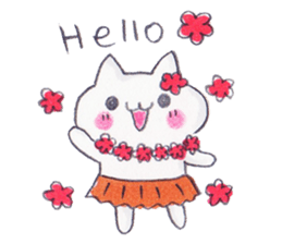 Summer cat cat sticker #5515765