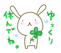 Rabbit of care, support, caring sticker. sticker #5515830