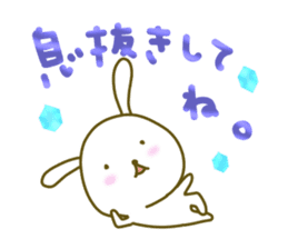 Rabbit of care, support, caring sticker. sticker #5515833