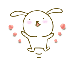 Rabbit of care, support, caring sticker. sticker #5515846