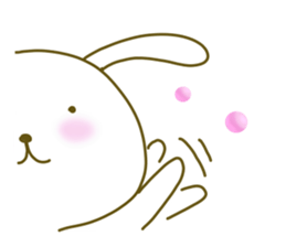 Rabbit of care, support, caring sticker. sticker #5515847