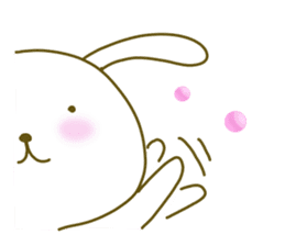 Rabbit of care, support, caring sticker. sticker #5515847