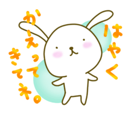 Rabbit of care, support, caring sticker. sticker #5515854