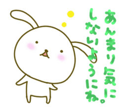 Rabbit of care, support, caring sticker. sticker #5515864