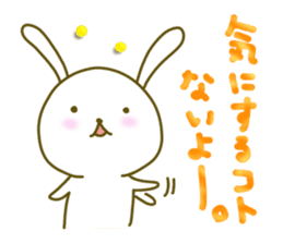 Rabbit of care, support, caring sticker. sticker #5515865