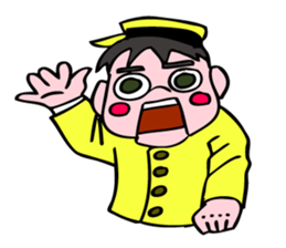 A ventriloquist's dummy. sticker #5515988