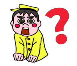 A ventriloquist's dummy. sticker #5515994