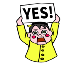 A ventriloquist's dummy. sticker #5515996