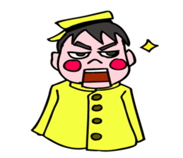 A ventriloquist's dummy. sticker #5516002