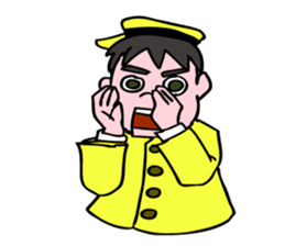 A ventriloquist's dummy. sticker #5516003