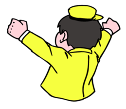 A ventriloquist's dummy. sticker #5516004