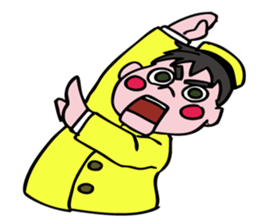 A ventriloquist's dummy. sticker #5516005