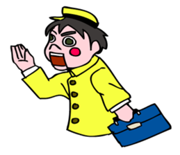 A ventriloquist's dummy. sticker #5516007