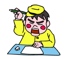 A ventriloquist's dummy. sticker #5516008