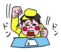 A ventriloquist's dummy. sticker #5516009