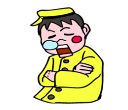 A ventriloquist's dummy. sticker #5516010