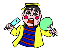 A ventriloquist's dummy. sticker #5516012