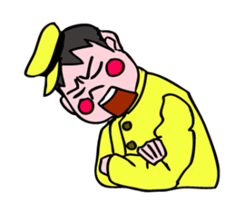 A ventriloquist's dummy. sticker #5516014