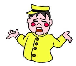 A ventriloquist's dummy. sticker #5516015