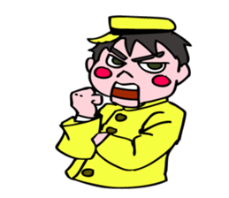 A ventriloquist's dummy. sticker #5516017