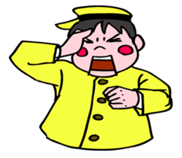 A ventriloquist's dummy. sticker #5516018