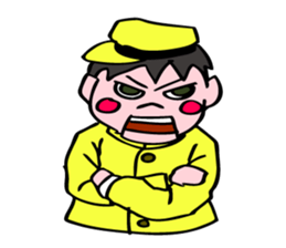 A ventriloquist's dummy. sticker #5516019