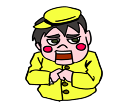 A ventriloquist's dummy. sticker #5516020