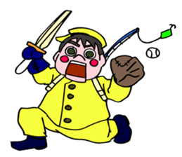 A ventriloquist's dummy. sticker #5516023