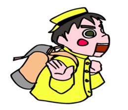 A ventriloquist's dummy. sticker #5516024