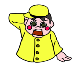 A ventriloquist's dummy. sticker #5516025