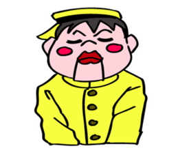 A ventriloquist's dummy. sticker #5516026