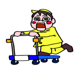 A ventriloquist's dummy. sticker #5516027