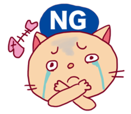 Cat Sticker YUKKO sticker #5516278