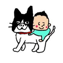 kotetsu and baby sticker #5516679