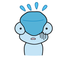 Cute chameleon "Lovely" sticker #5516992