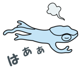 Cute chameleon "Lovely" sticker #5517000