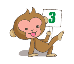 2016 Happy New Year sticker monkey sticker #5518040