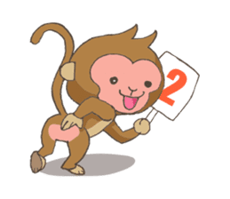 2016 Happy New Year sticker monkey sticker #5518041