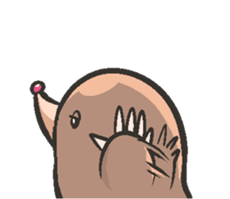 Horio the carefree mole, 21 years old sticker #5519349