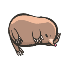 Horio the carefree mole, 21 years old sticker #5519350