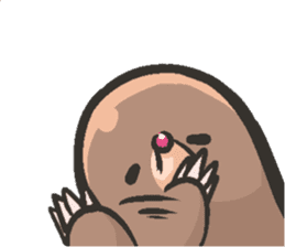 Horio the carefree mole, 21 years old sticker #5519353