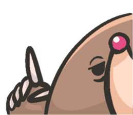 Horio the carefree mole, 21 years old sticker #5519354
