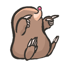 Horio the carefree mole, 21 years old sticker #5519359