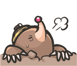 Horio the carefree mole, 21 years old sticker #5519361