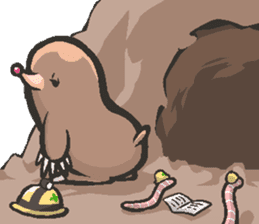 Horio the carefree mole, 21 years old sticker #5519363