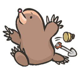Horio the carefree mole, 21 years old sticker #5519365